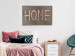 Poster At Home - pink English text on dark fabric texture 123792 additionalThumb 5
