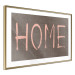 Poster At Home - pink English text on dark fabric texture 123792 additionalThumb 6