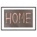Poster At Home - pink English text on dark fabric texture 123792 additionalThumb 15