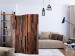 Room Divider Honeyed Planks (3-piece) - wooden pattern in warm brown tones 124092 additionalThumb 4