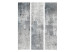 Room Divider Screen Fresh Concrete (3-piece) - industrial pattern in shades of gray 124192 additionalThumb 3