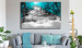 Large canvas print Cascade of Thoughts (Turquoise) [Large Format] 125692 additionalThumb 5