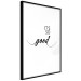 Wall Poster It's so Good - black English text on a contrasting white background 125792 additionalThumb 13