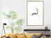 Wall Poster It's so Good - black English text on a contrasting white background 125792 additionalThumb 15