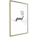 Wall Poster It's so Good - black English text on a contrasting white background 125792 additionalThumb 14
