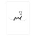Wall Poster It's so Good - black English text on a contrasting white background 125792 additionalThumb 25