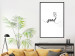 Wall Poster It's so Good - black English text on a contrasting white background 125792 additionalThumb 6