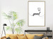 Wall Poster It's so Good - black English text on a contrasting white background 125792 additionalThumb 5