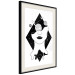 Poster Cosmos in Mind - abstract black portrait of woman with planets 128492 additionalThumb 2