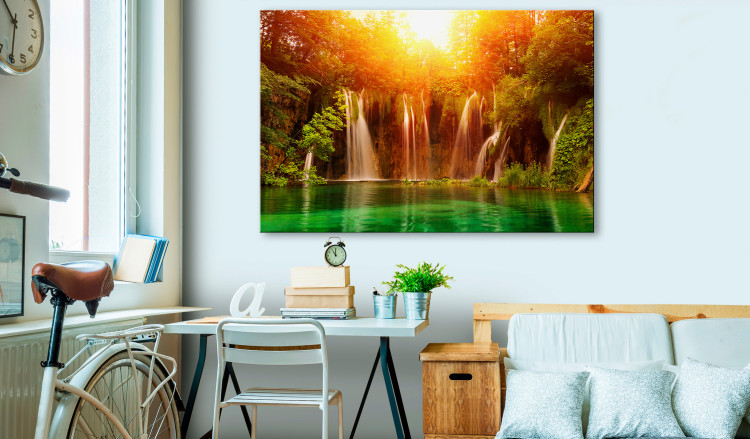Large canvas print Nature: Magnificent Waterfall [Large Format] 128692 additionalImage 5