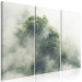 Canvas Art Print Misty Amazon (3-part) - landscape of an exotic rainforest 129392 additionalThumb 2