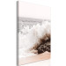 Canvas Art Print Torn Element (1-part) vertical - landscape of a broken sea wave 129492 additionalThumb 2