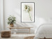 Wall Poster Dried Memory - plant with white flower on a uniform background 130292 additionalThumb 18