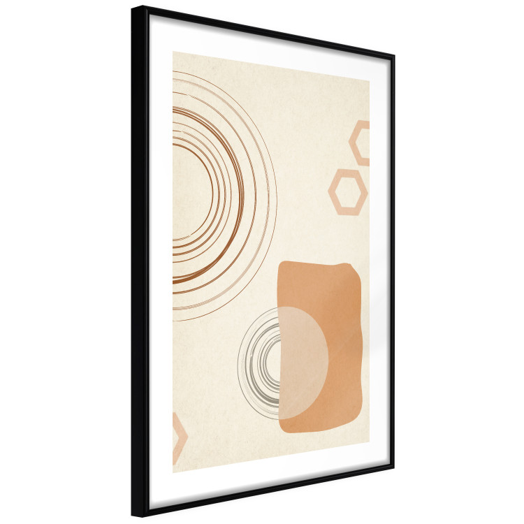 Wall Poster Sand Castles - abstract composition of circles and figures on a beige background 131792 additionalImage 8
