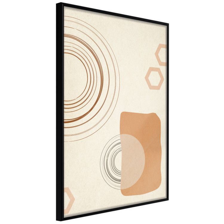 Wall Poster Sand Castles - abstract composition of circles and figures on a beige background 131792 additionalImage 11