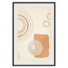 Wall Poster Sand Castles - abstract composition of circles and figures on a beige background 131792 additionalThumb 19