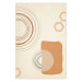 Wall Poster Sand Castles - abstract composition of circles and figures on a beige background 131792