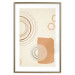 Wall Poster Sand Castles - abstract composition of circles and figures on a beige background 131792 additionalThumb 14