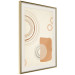 Wall Poster Sand Castles - abstract composition of circles and figures on a beige background 131792 additionalThumb 3