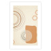 Wall Poster Sand Castles - abstract composition of circles and figures on a beige background 131792 additionalThumb 19