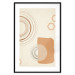 Wall Poster Sand Castles - abstract composition of circles and figures on a beige background 131792 additionalThumb 15