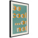 Wall Poster Be Cool... or Not - orange English texts on a turquoise background 131992 additionalThumb 14