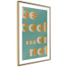 Wall Poster Be Cool... or Not - orange English texts on a turquoise background 131992 additionalThumb 11