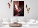 Wall Poster Senna Land - night landscape of pink aurora surrounded by mountains 132092 additionalThumb 2