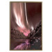 Wall Poster Senna Land - night landscape of pink aurora surrounded by mountains 132092 additionalThumb 25