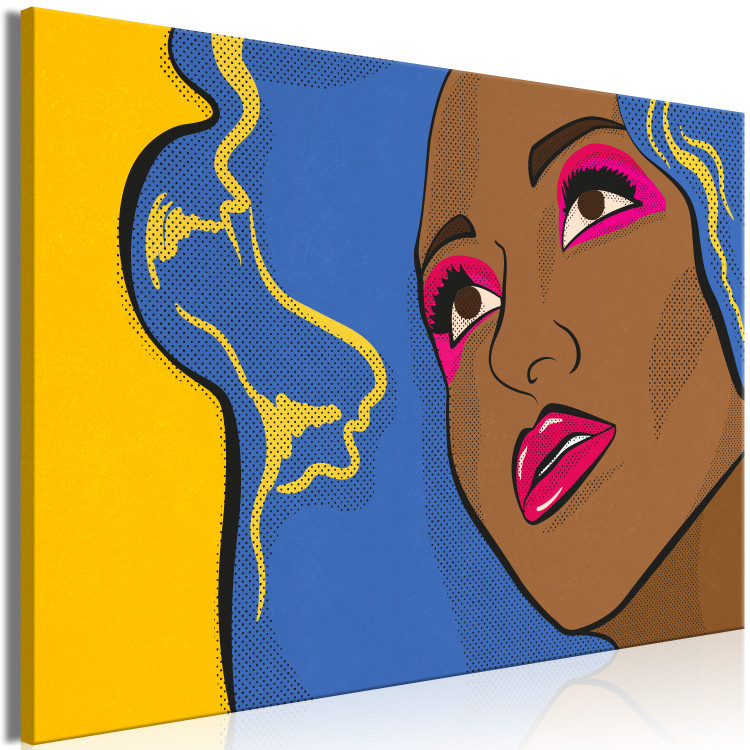 Canvas Print Woman's face - youth graphic in pop art style 132192 additionalImage 2