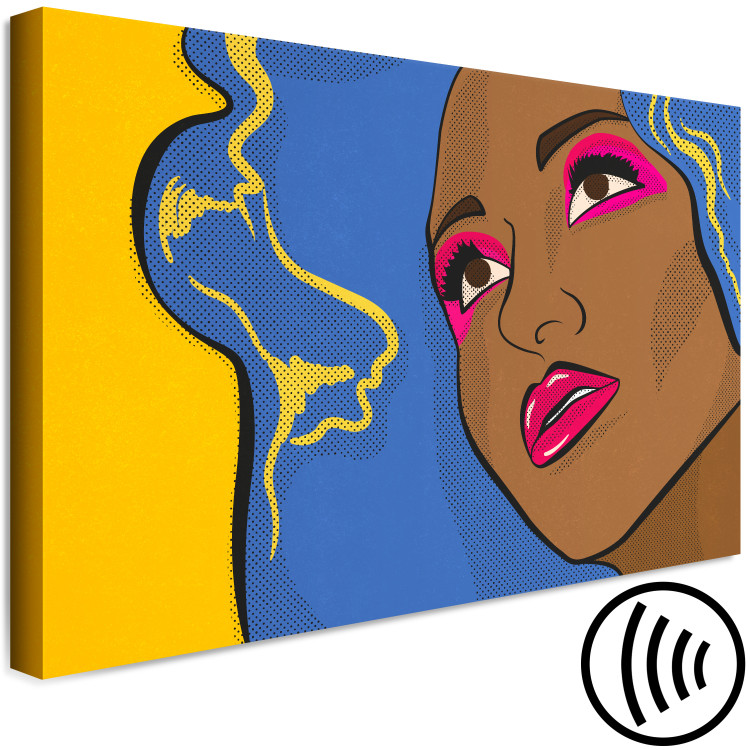 Canvas Print Woman's face - youth graphic in pop art style 132192 additionalImage 6