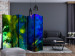 Folding Screen Colorful Flames (5-piece) - abstraction with a touch of blue 132692 additionalThumb 4