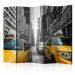 Room Separator New York Taxi II (5-piece) - yellow cars against architecture 132992