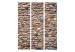 Room Divider Stone Varieties - texture of a wall made of arranged colorful stones 133592 additionalThumb 3