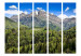 Room Divider Screen Holiday in the Mountains II - green forest against rocky mountain and sky 133992 additionalThumb 3