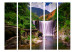 Room Divider Reggae Falls II - summer landscape of a large waterfall against mountains and forest 134092 additionalThumb 3