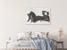 Canvas Print Lying woman - black and white graphic in scandi boho style 134192 additionalThumb 3