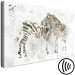 Canvas In Love Zebras (1-piece) Wide - animals on a smoky background 134392 additionalThumb 6