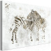 Canvas In Love Zebras (1-piece) Wide - animals on a smoky background 134392 additionalThumb 2