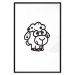 Wall Poster Little Sheep - small and black cute animal on a solid white background 135192 additionalThumb 20