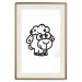 Wall Poster Little Sheep - small and black cute animal on a solid white background 135192 additionalThumb 24