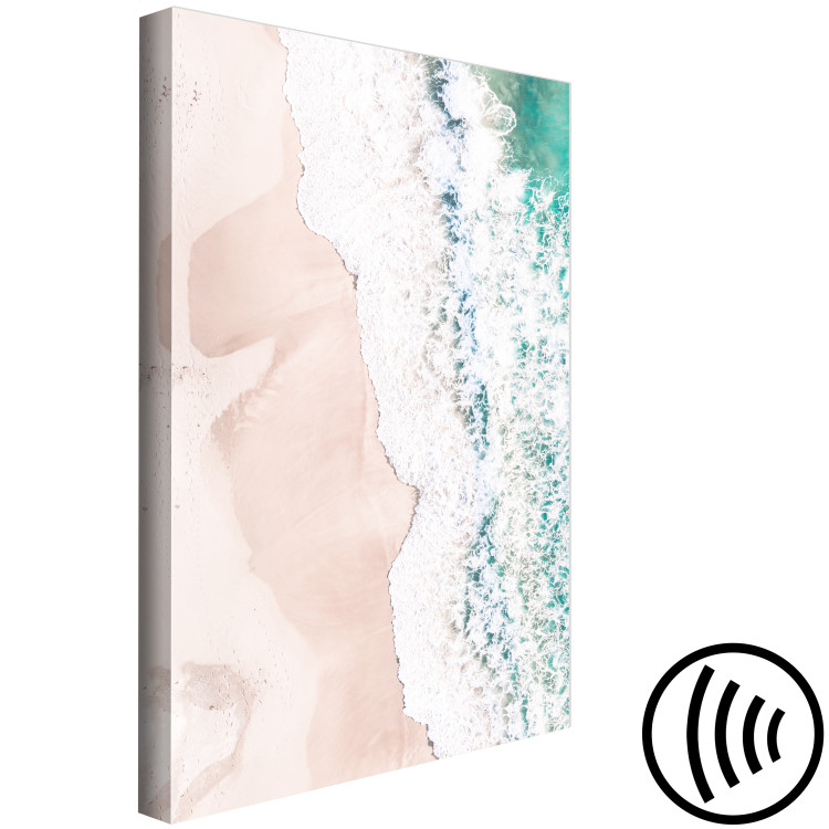 Canvas Art Print Turquoise Waves - Sea Coast from Aerial view with Waves 135292 additionalImage 6