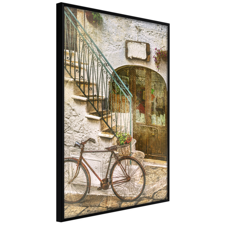 Poster Old Alley - rusty bicycle against the backdrop of Italian city architecture 135892 additionalImage 3