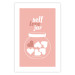 Poster Self Love Jar - jar with hearts and English texts on a pink background 138892 additionalThumb 18