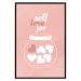Poster Self Love Jar - jar with hearts and English texts on a pink background 138892 additionalThumb 14