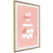 Poster Self Love Jar - jar with hearts and English texts on a pink background 138892 additionalThumb 13