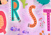 Canvas Happy Alphabet (1-piece) Vertical - colorful letters for children 143492 additionalThumb 4