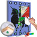 Paint by Number Kit Dignified Animal - Man With a Banner Riding a Unicorn 144092