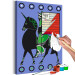 Paint by Number Kit Dignified Animal - Man With a Banner Riding a Unicorn 144092 additionalThumb 5