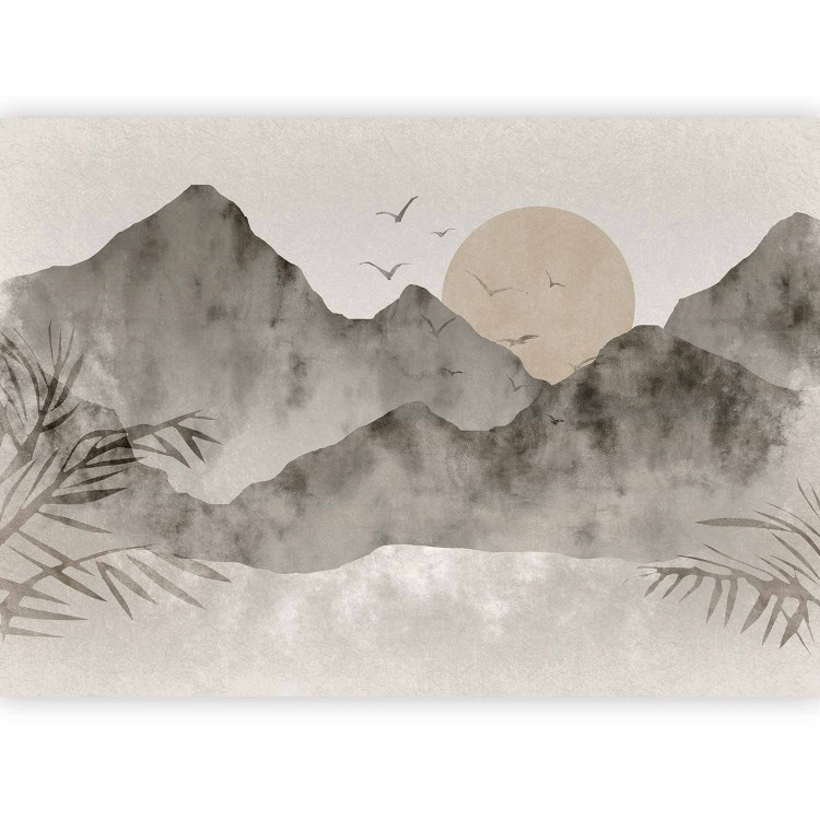 Wall Mural Wabi-sabi landscape - sunset and mountain landscape in Japanese style 145092 additionalImage 5